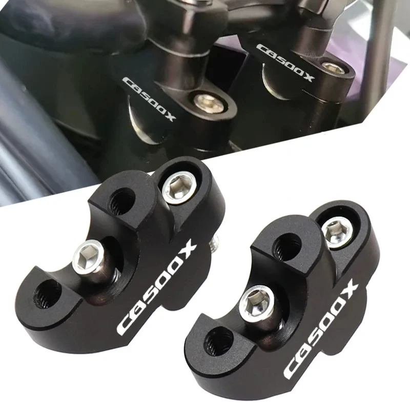For HONDA CB 500X CB500X 2013-2017 CNC Aluminum Motorcycle Handlebar Riser 30mm Heightening Clamp Motorcycle Accessories