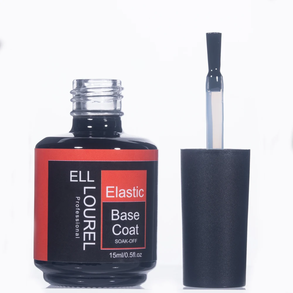 Smalto per unghie professionale con Gel UV per cappotto elastico ELL conjunto el 15ML Gel Base forte liquido rinforza fondotinta per unghie Manicure