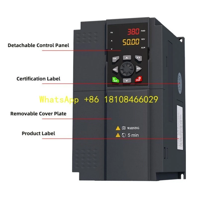 

Driver for Mechanical Equipment Frequency Converter 380V 37KW High Performance 3 Phase VFD Inverter Variable Frequency