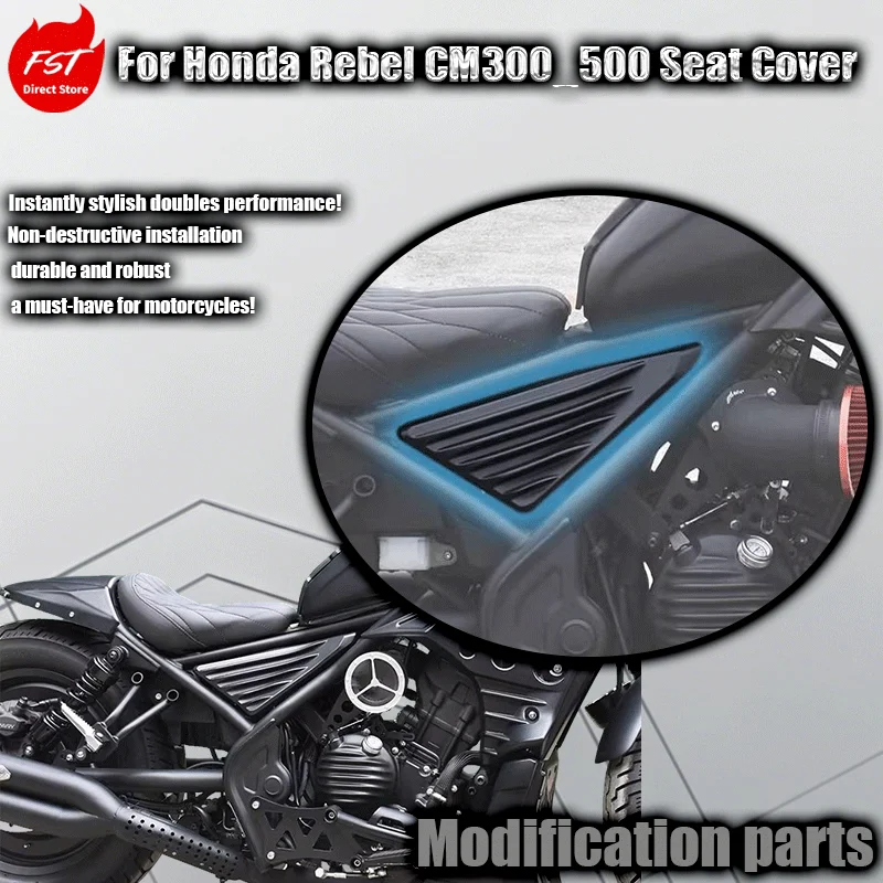 

For Honda Rebel CM300/500 modified seat cushion left and right decorative panels body cover seat bag side cover