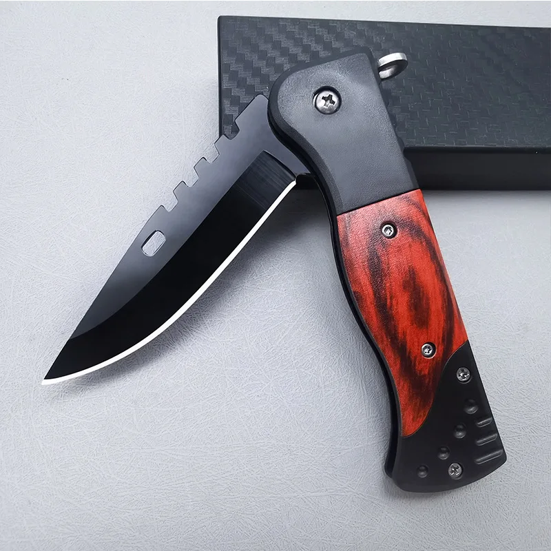 Classic Outdoor Camping Fishing Stainless Steel Folding Knife High Hardness Sharp Knife Multi purpose Convenient Knife