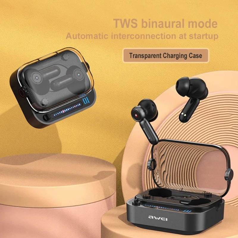 Huawei หูฟัง5.3บลูทูธไร้สายสำหรับเล่นเกม, หูฟังเล่นเกมในหูมีไฟ LED สำหรับเล่นเกมในหูต่ำมีโหมดคู่หูฟัง T58