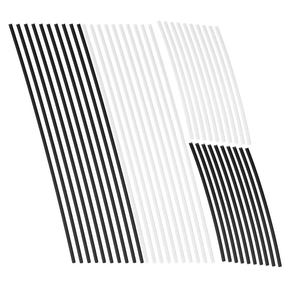 

40Pcs Fingerboard Side Dot Marker Set Stylish Black White Position Stickers for Guitar Bass Fretboard Repair Decoration