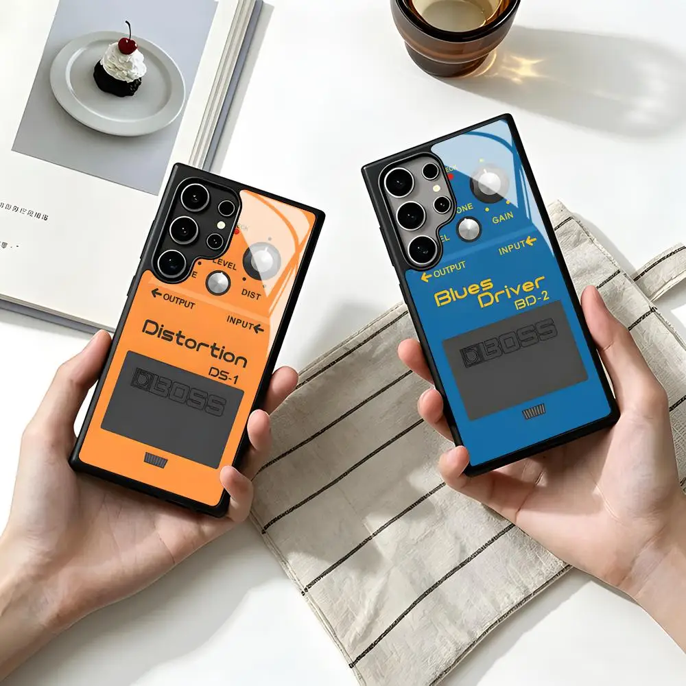 Guitar Pedal Phone Case For SAMSUNG S26 25 24 S22 S20 ULTRA S21 S30 23 Note5 S8 Plus S9 S10E Lite PC+TPU Funda