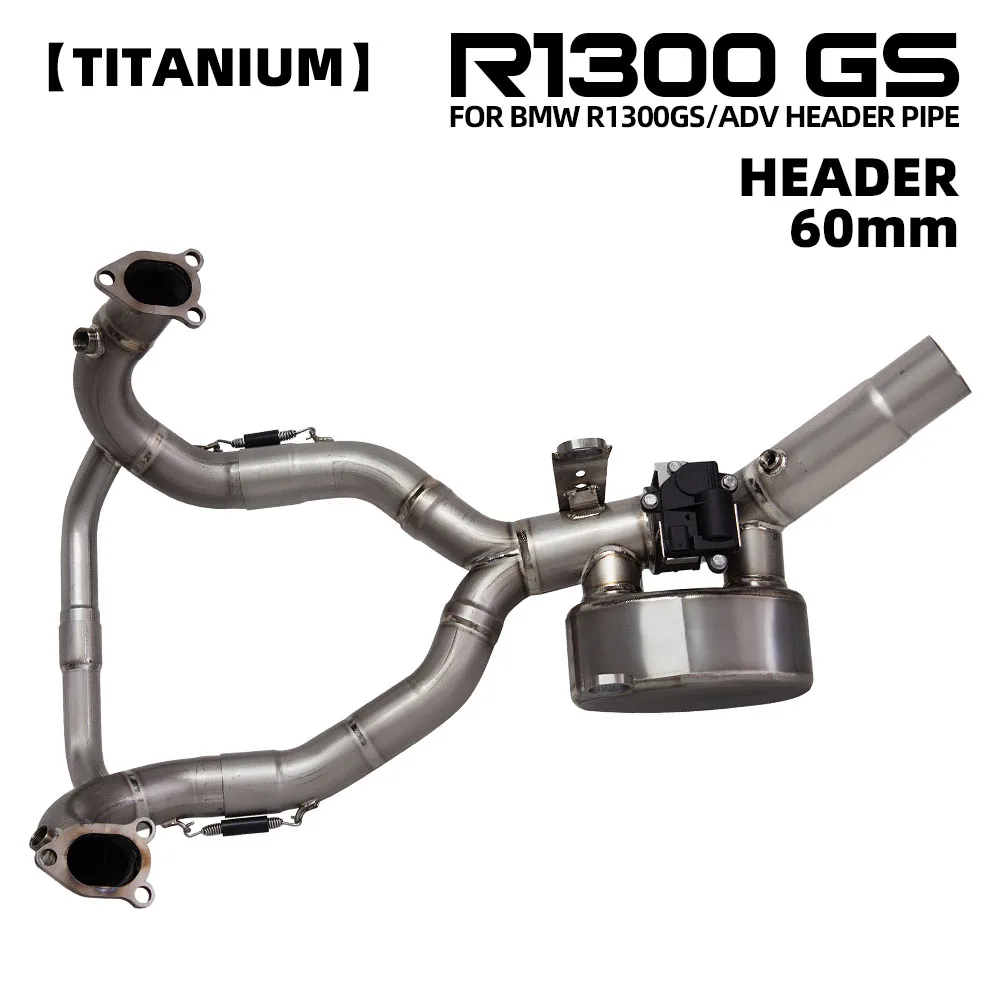 

Передняя выхлопная труба мотоцикла для BMW R1300R R1300RS R1300GS ADV Титановая трубка с разъемом 60 мм с электрическим управляемым клапаном