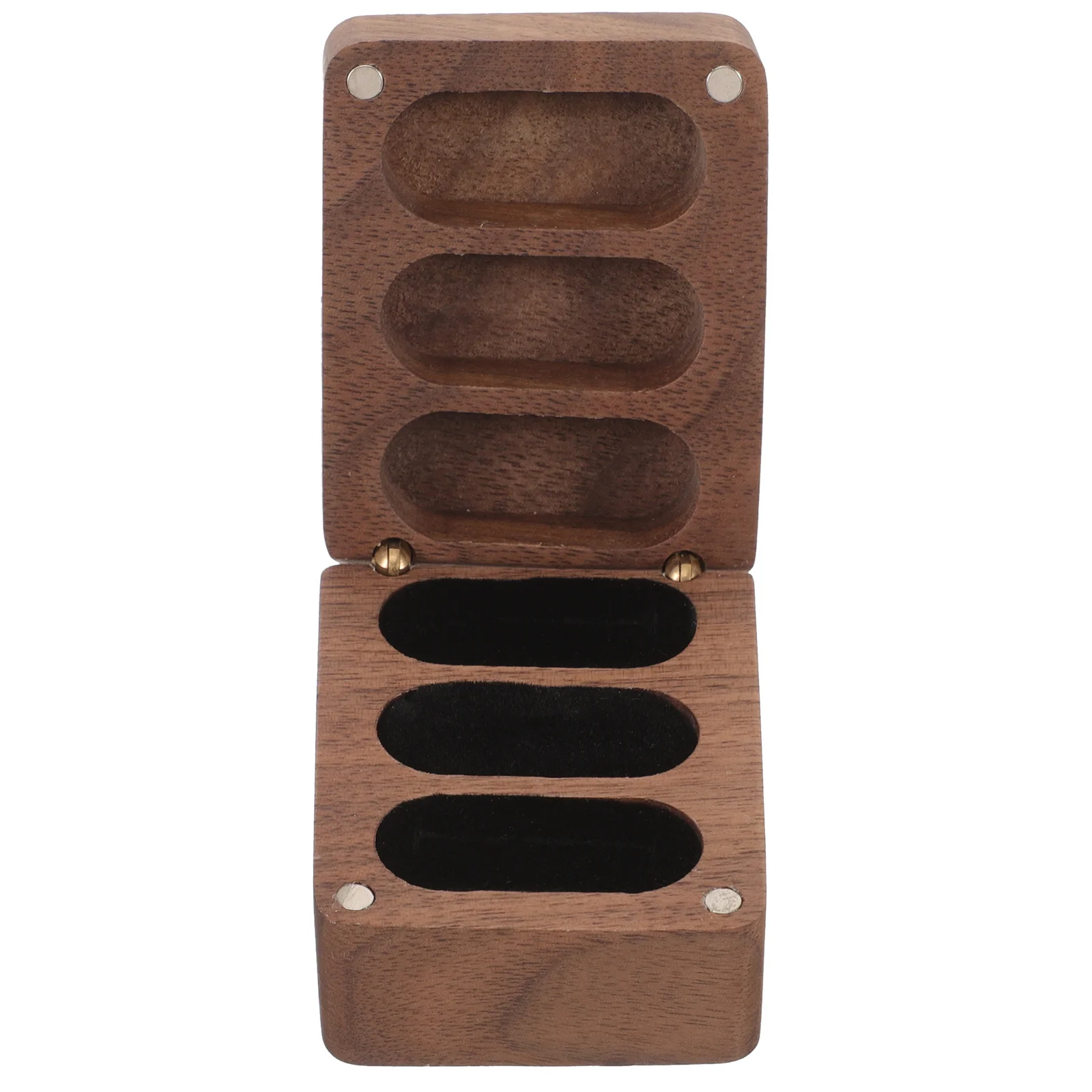 

Wooden Ring Box Large Capacity Sturdy Material Wedding Ring Holder Jewelry Case Display for Proposal Ceremony Bridal Shower Gift