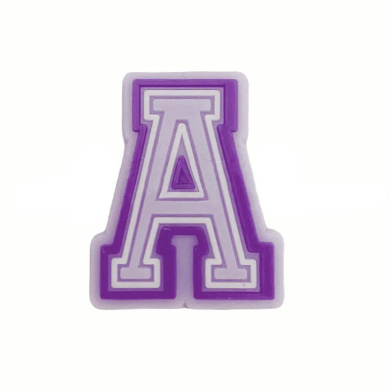 Hot Sale 1Pcs Purple Letter Shoe Charms Decorations for Crocs Accessories Clogs Bubble Slides DIY Shoe Pins Women Party Gifts image 6