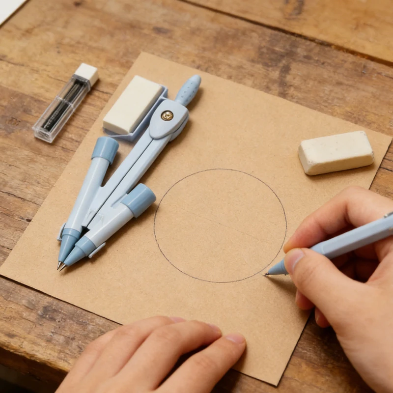 

Compass Drawing Set Circle Cutter Divider Mechanical Drawing Tool Simple Compasses Student Exam Specific Stationery for Learning
