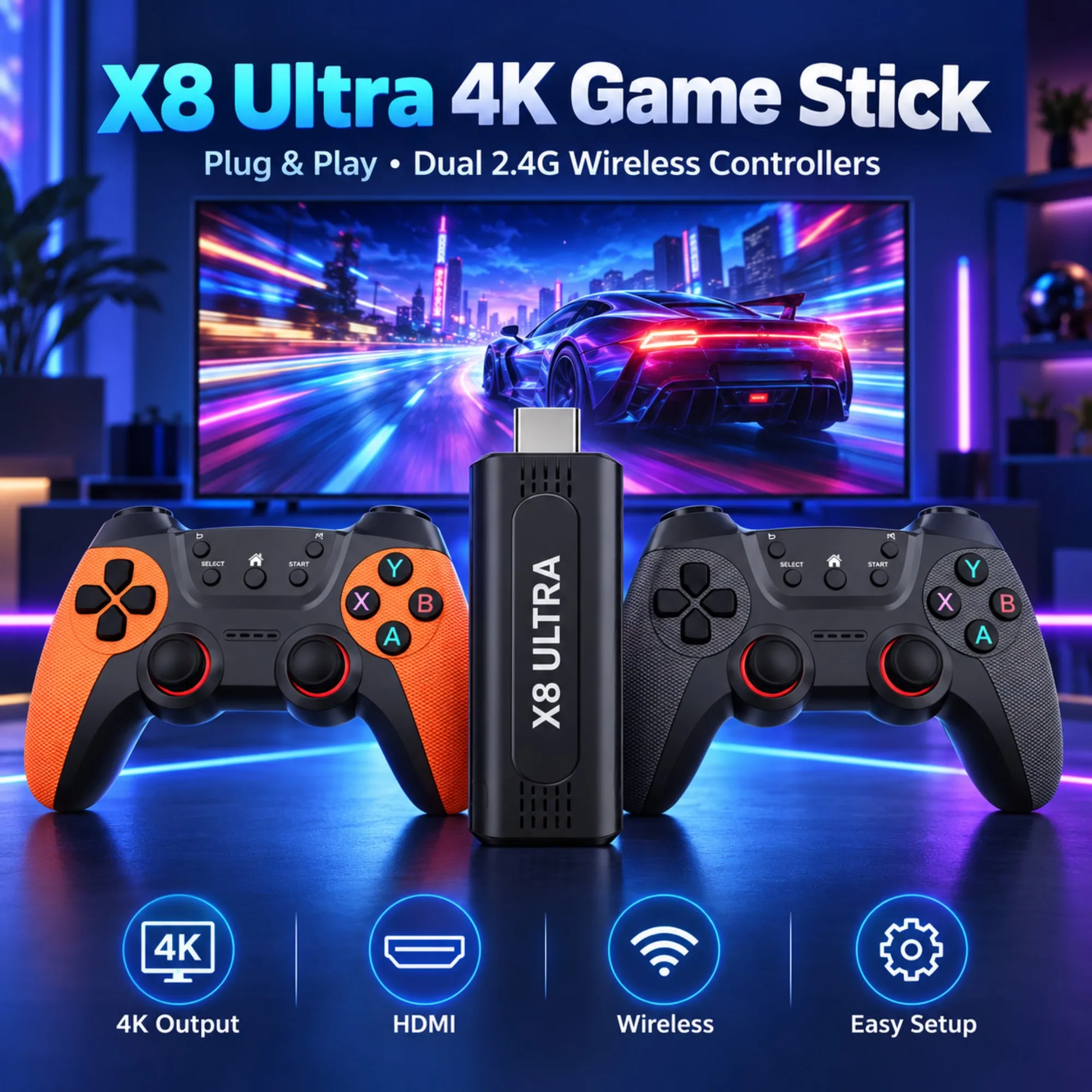 Konsol Game X8 Ultra HDMI, Sti - Gaming Console In Chinese ulasan dan harga