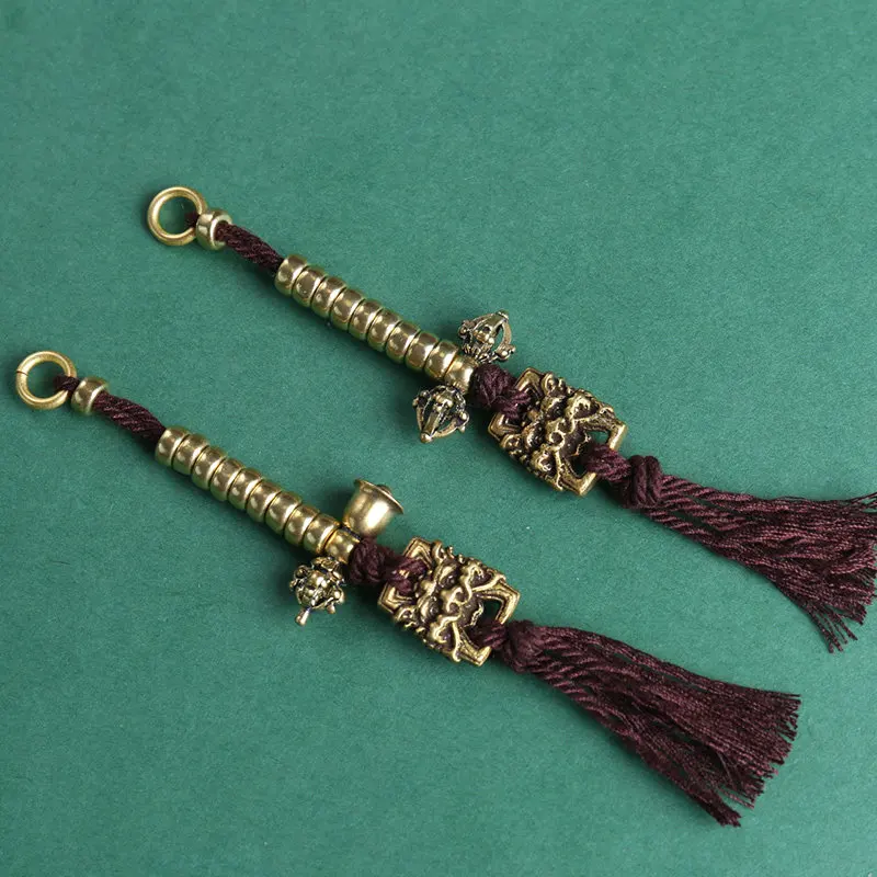 Original Tibetan Counting Side Hanger Ornament for Vajra Star Moon Bodhi Baixiangzi Bracelet Beads Delicate Elegant Unique Charm