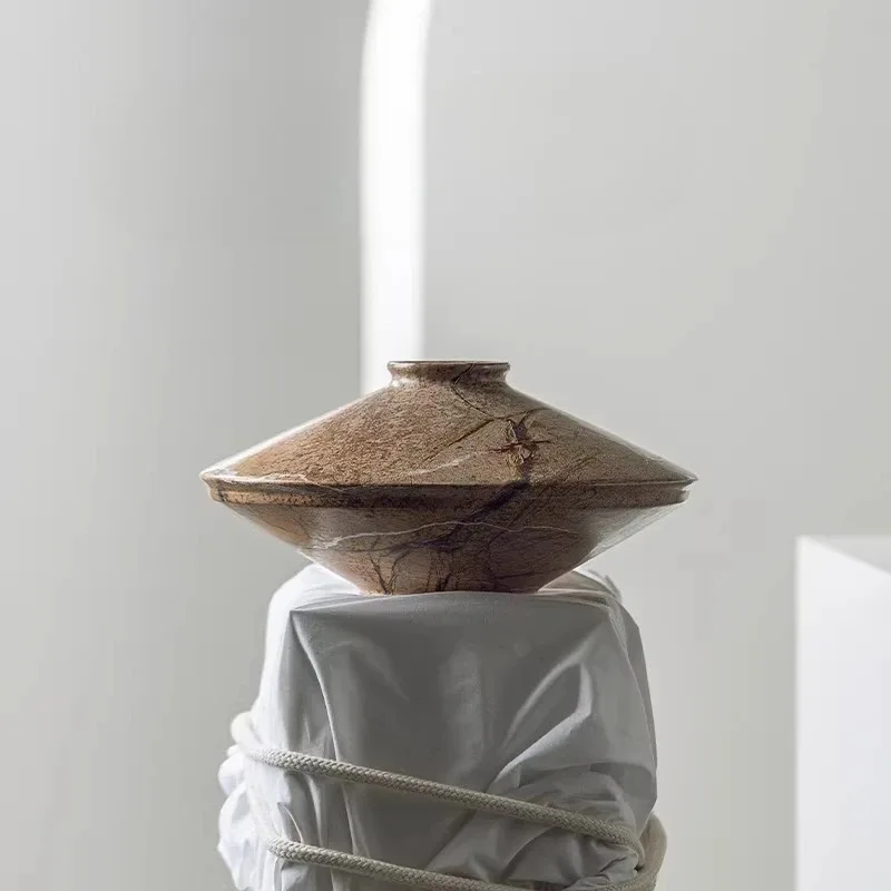 

Marble vase ornament, home living room entrance