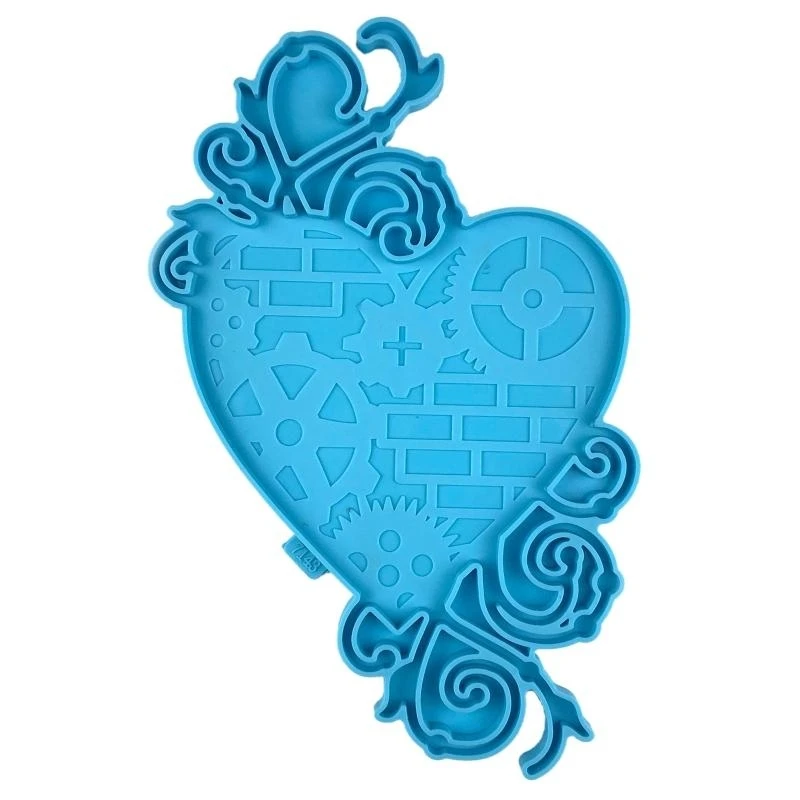 

JU64 Love Wall Hanging Epoxy Mold Diy Gear Love Hat Wall Pendant Decoration for Butterfly Pendant Ornaments Silicone Mol