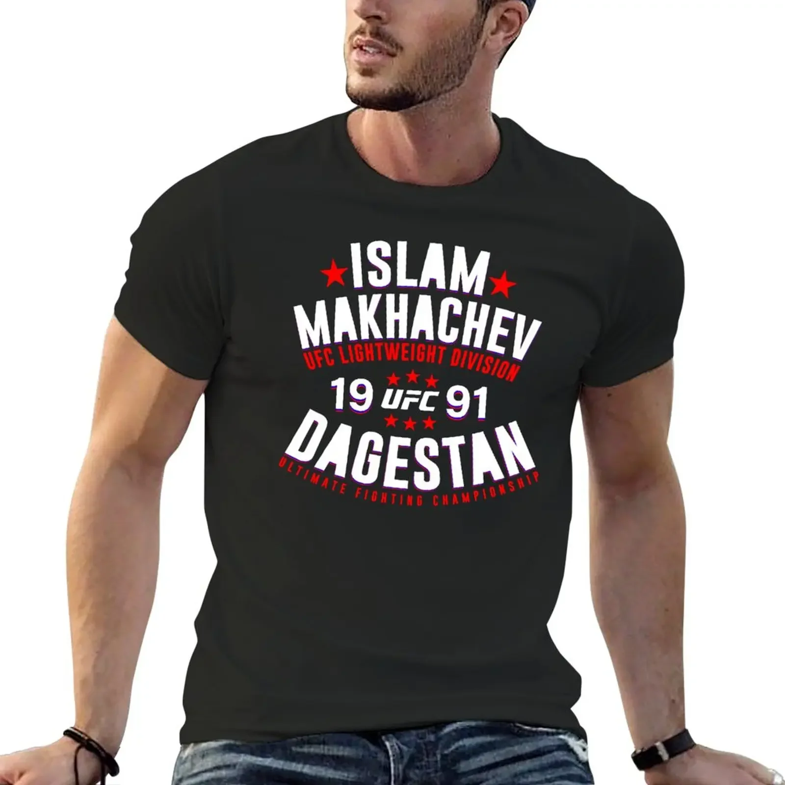 New Islam Makhachev Dagestan Mma T-Shirt Hippie Clothes Boys Animal Print Shirt Funny T Shirts Plain Tshirts For Men