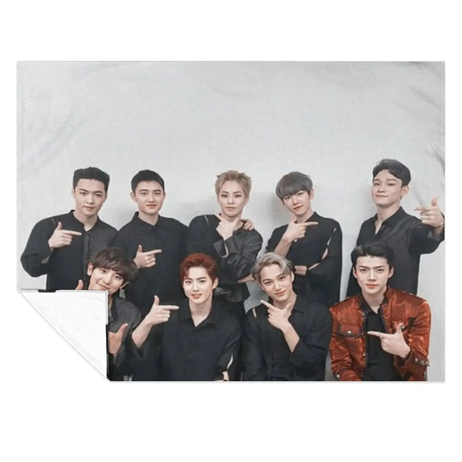 

OT9.EXO.BOYZ Throw Blanket Extra Large Throw Retros for babies Decorative Sofas Blankets