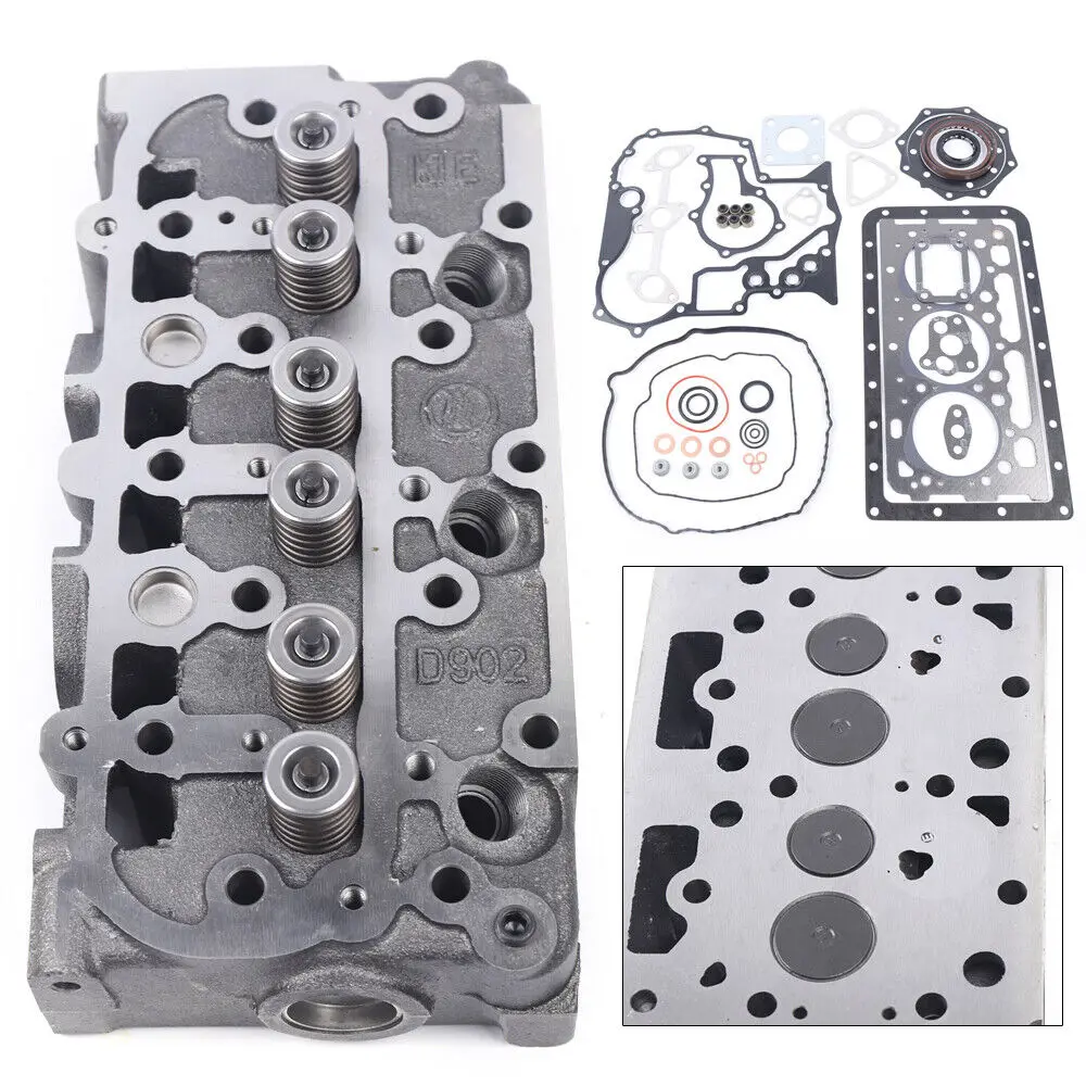 

Fits Kubota D902 RTV900 Tractor Complete Cylinder Head & Valve Spring & Gasket Kit 1G962-03045 1G90-03040