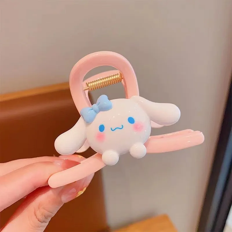 Sanrio Cinnamoroll toys Hair Clip Female Kuromi Melody Grip Clip Shark Clip Hair Clip Action Figures Girls Hair Accessories Gift