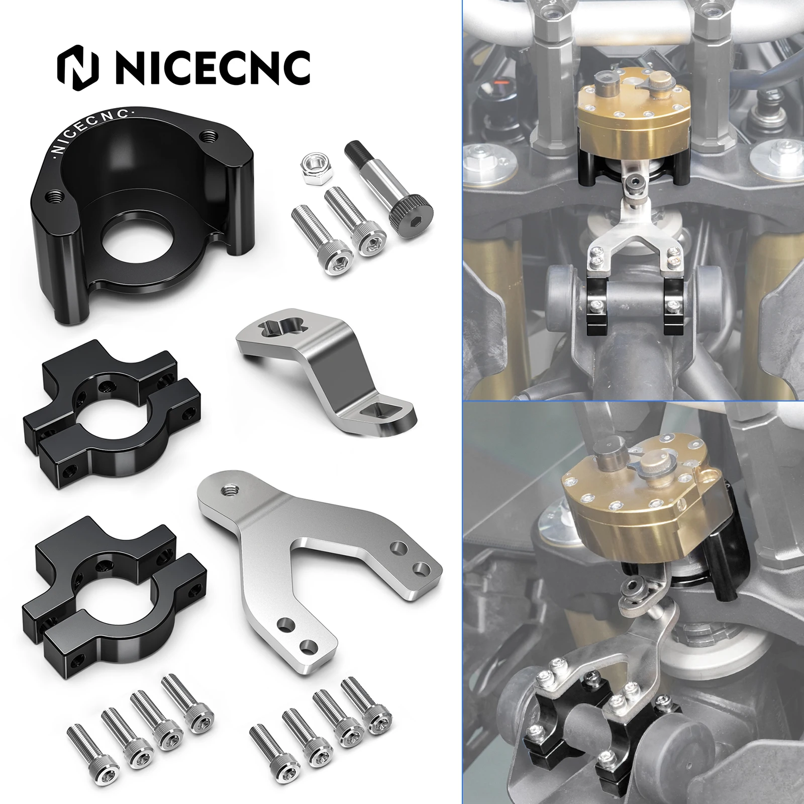 

Motorcycle Steering Damper Stabilizer Bracket for Yamaha Tenere 700 T700 Tenere700 Rally Edition 2019 2020 2021 2022 2023 2024