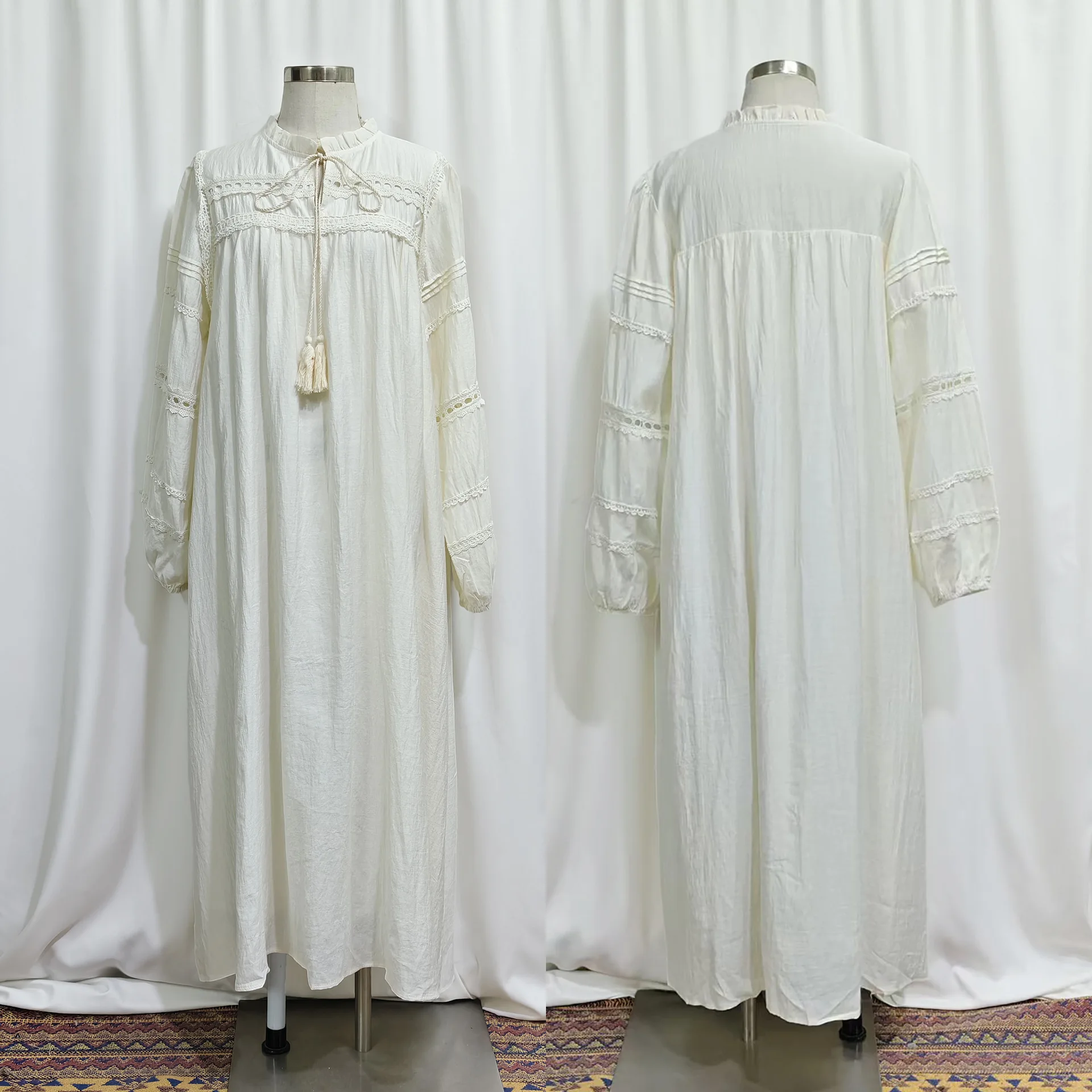 Eid mubarak djellaba renda abaya dubai kaftan feminino vestido muçulmano ramadan islam roupas turquia caftan femme robe jalabiya abayas