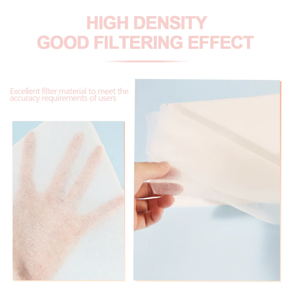 100 Stuks Nail Art Vacuüm Stofafscheider Filter Stofdicht Vervangen Papier Manicure Stoffilter Papier Leveranties voor Nagels Stofzuiger