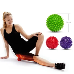 Palla da massaggio appuntita in PVC durevole Sport Fitness sollievo dal dolore al piede fascite plantare 9cm palla da massaggio Yoga