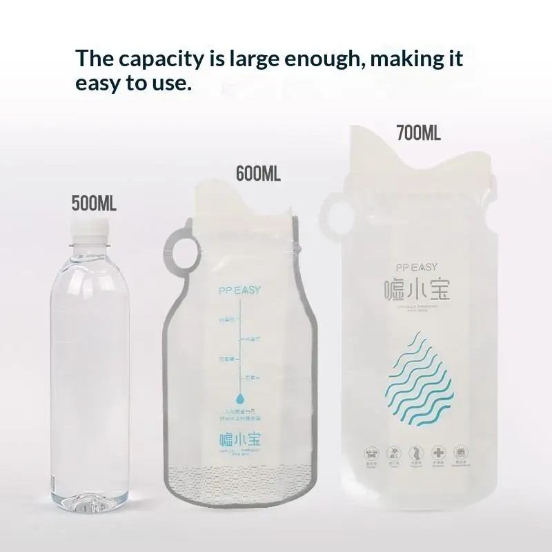 Portable Disposable Car Emergency Urine Vomit Bags 4Pcs 700ml Leakproof for Pregnant Women Travel Hiking Camping