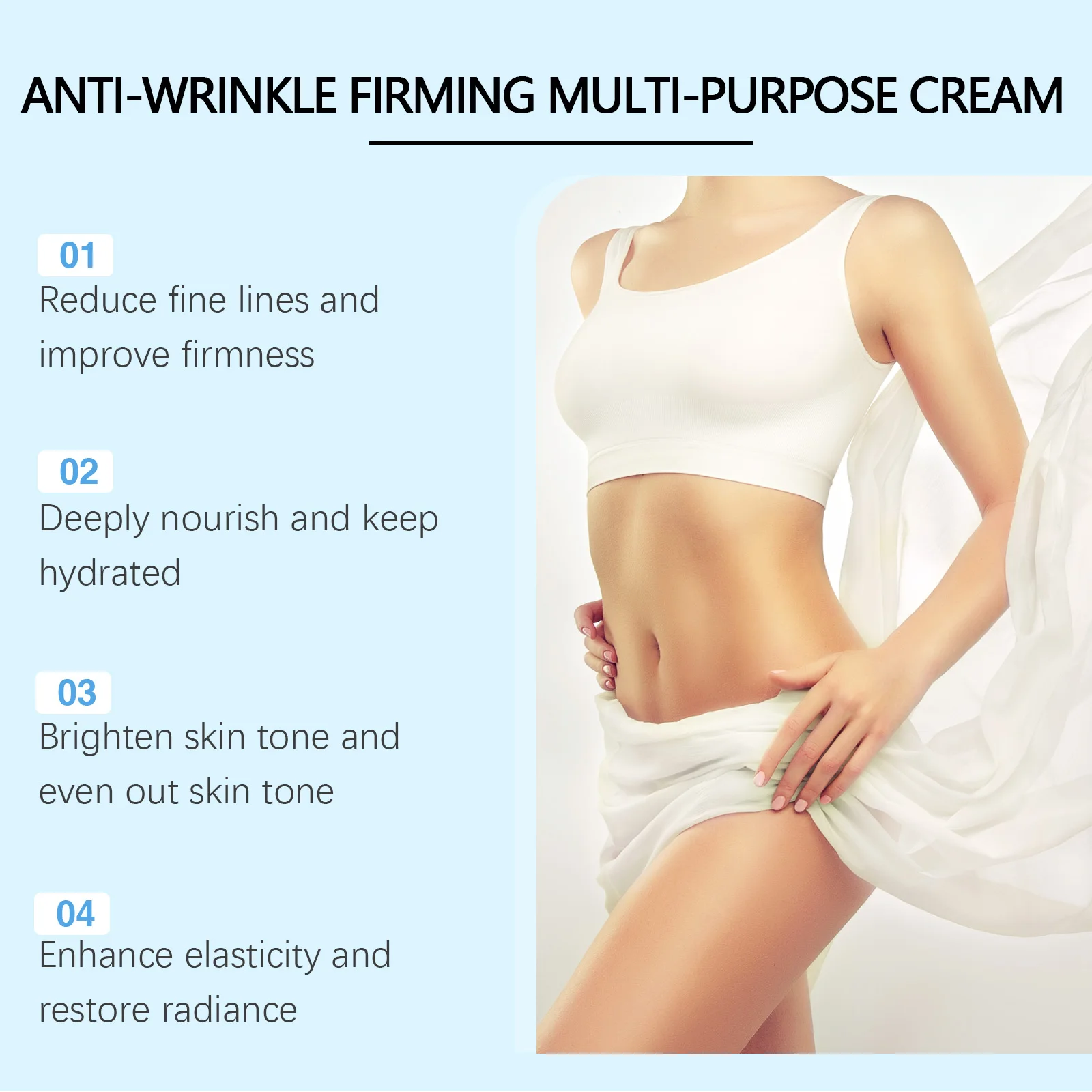 Body Firming Cream Tightening Improve Sagging Skin Lotion Increase Elasticity Nourishing Moisturizing Lifting Brighten Skin Care