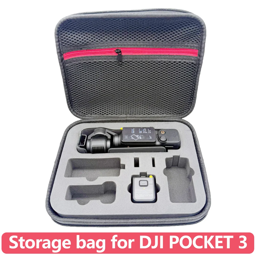 Hard EVA Carrying Case for DJI Pocket 3 Protective Storage Bag Box with Handle Strap Durable Portable Shell for Pocket 3