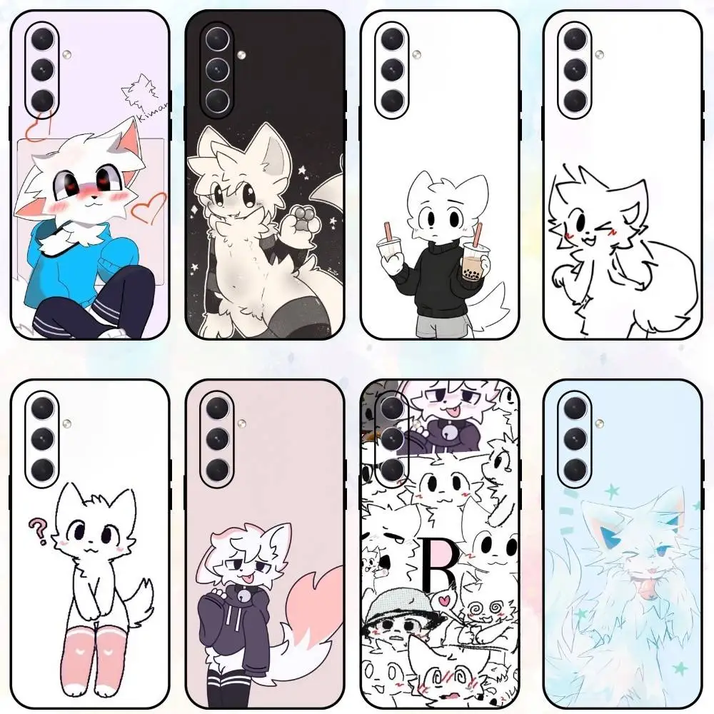 

Cute B-Boykisser F-Furry Phone Case For Samsung Galaxy A73,A72,A71,A70,A53,A52,A51,Others Soft Black Shell
