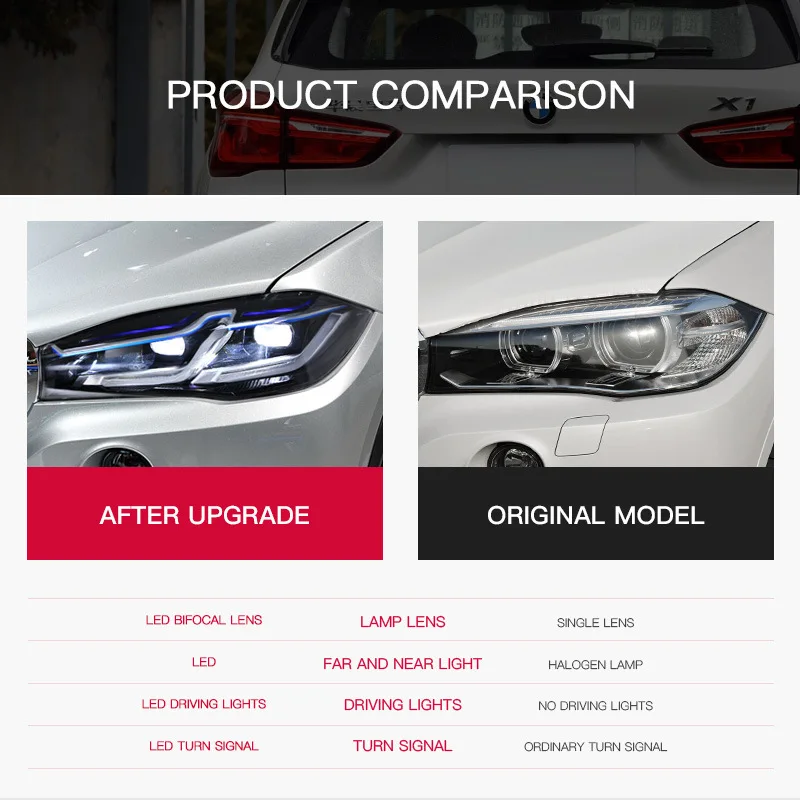 

Светодиодные фары для BMW X5 F15 X6 F16 2014-2018, новый стиль, динамические ДХО, указатели поворота, блок фар в сборе