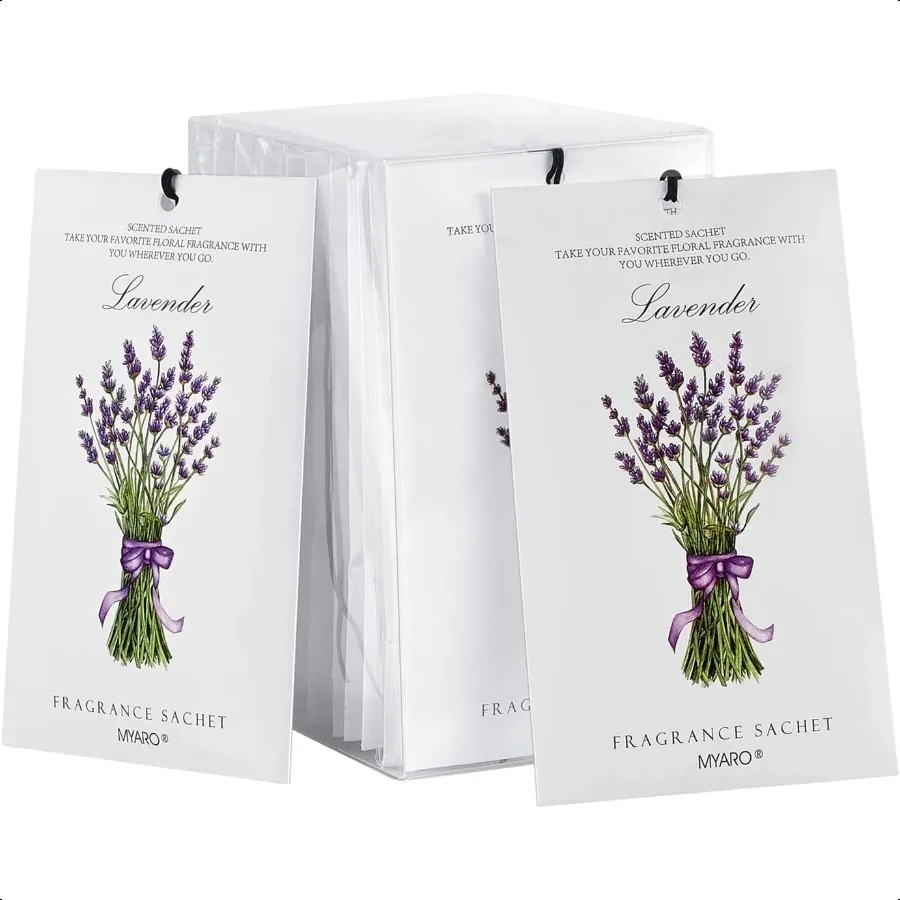 

12 Packs Lavender Scented Sachets Air Freshener for Drawer and Closet LongLasting Sachets Bags Drawer deodorizers Fresh Scents