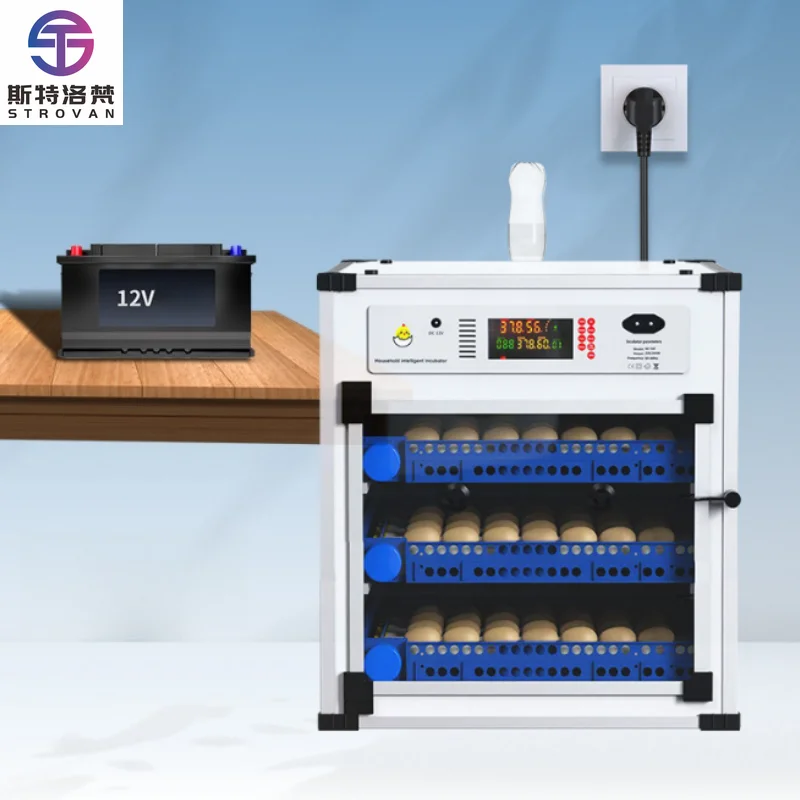 Automatic Power Chicken Egg Incubator Hatching Eggs Machine Poultry Hatcher Farm Use