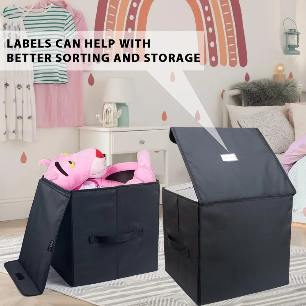 12-inch LP Record Storage Crate, Holds 90 Records, Durable 14x13x13 Inch Vinyl Storage Box