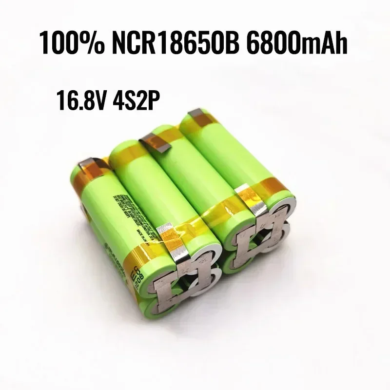 New Original 3S1P-5S2P 12V 16.8V 21V 25V Battery Pack NCR18650B 6800mah 20A Discharge Current for Shura Screwdriver Battery