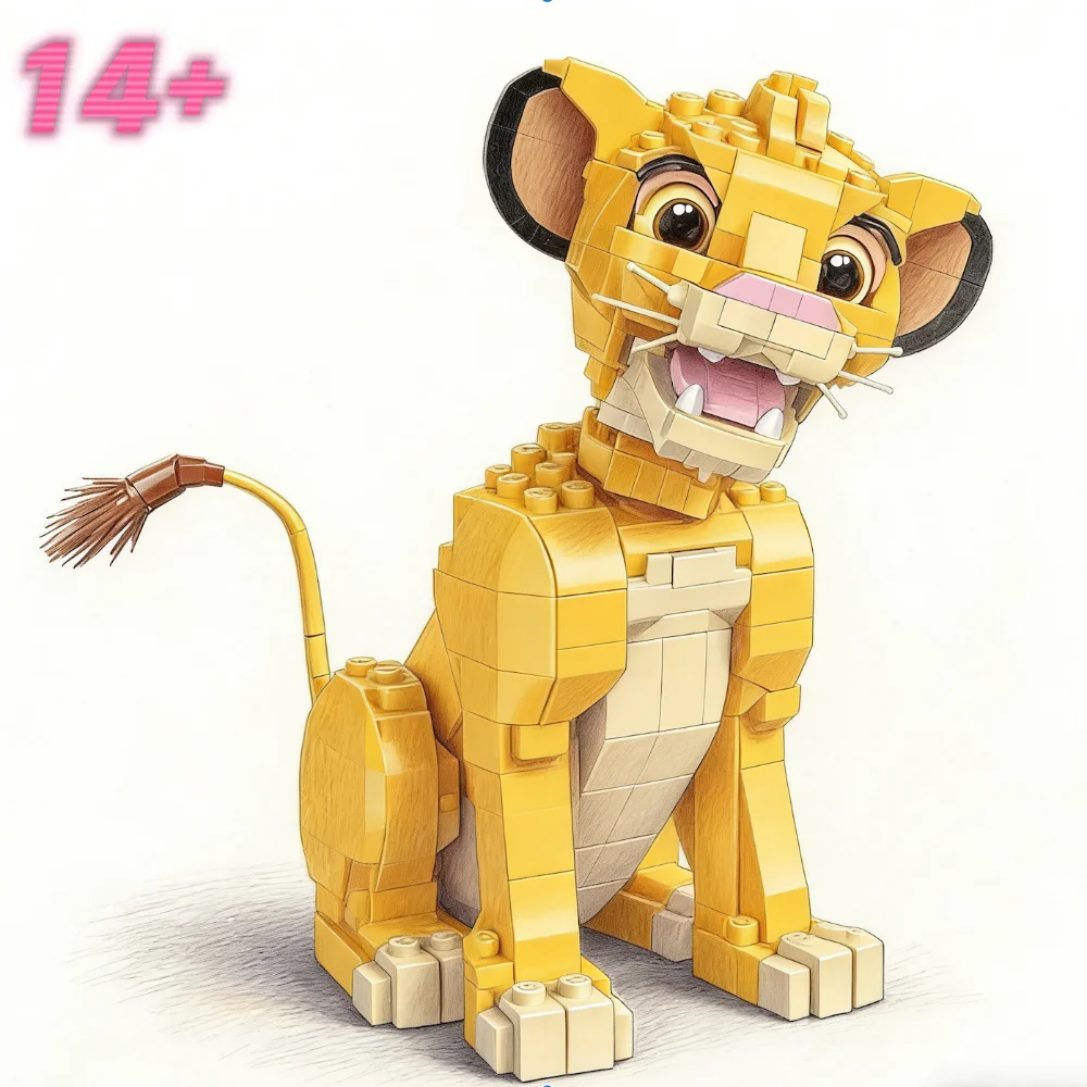 

New Hot Deals 43247 Movie Creator Model Building Block Brick Cartoon Lion King Cub Figure For Kids Christmas Gifts 1445PCS