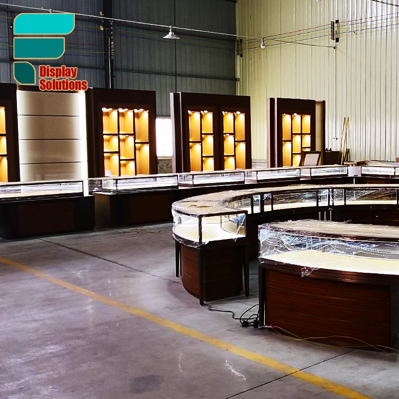 Customized-High Quality Wooden Jewellery Display Fashionable Watch Display Showcase Jewellery Display Counter