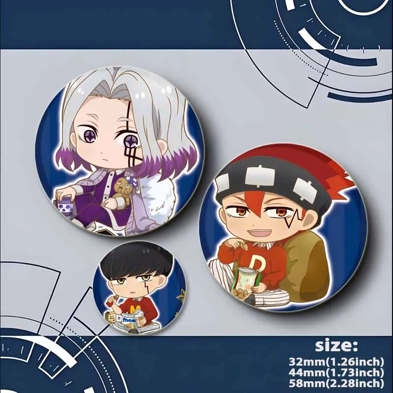 Mashle Magic and Muscles Enamel Pins Anime Brooches Mash Burnedead Lance Crown Cartoon Badge Backpack Jewelry Accessories Gift