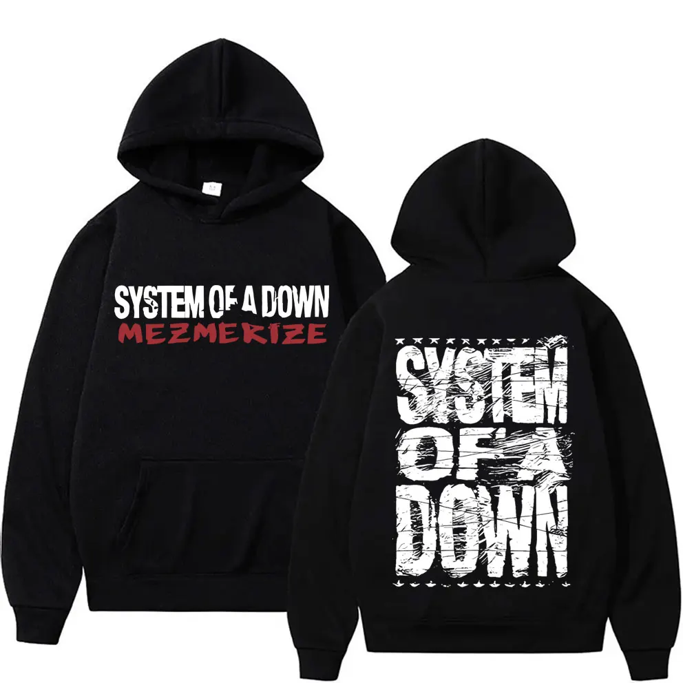 

Rock Band System of A Down Mezmerize Graphic Hoodie Men Women Vintage Alternative Metal Music Sweatshirts Men's Fleece Hoodies