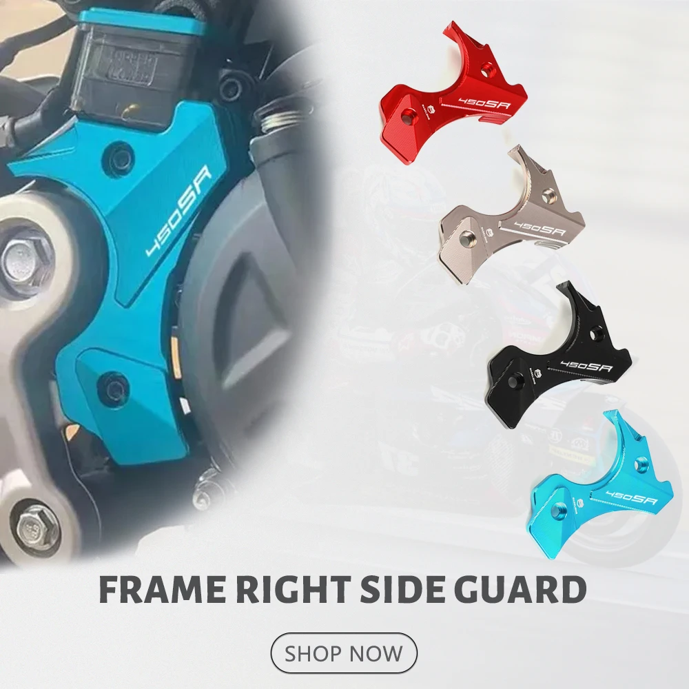 

Правая боковая защита рамы для CFMOTO CF MOTO 450SS 450 SS 2023 2024, аксессуары для мотоциклов, бампер с ЧПУ, защитная крышка рамы
