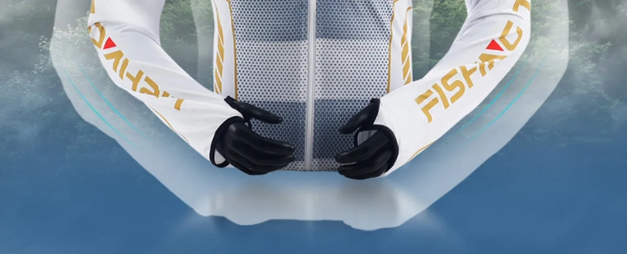 Hochwertiger Angelanzug für Herren, Sommerlicher Sonnenschutz, Atmungsaktiver Eisseide Schnelltrocknender Angel-Hoodie & Hose, 2-teiliges Set – Detail 10