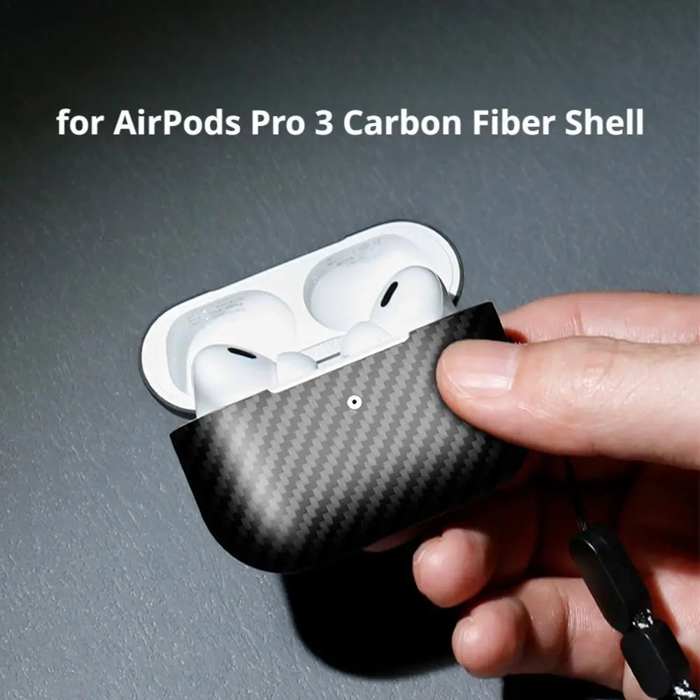 

For AirPods Pro 2/3 Carbon Fiber Earphone Protective Case Bluetooth Earphone Anti Drop Hard Case Twill Glossy For AirPods Pro3