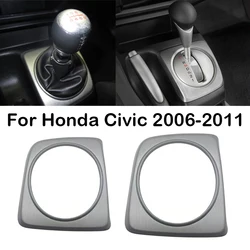 New Car Manual Gearbox Automatic AT Transmission Gear Shift Lever Frame Trim Panel For Honda Civic 2006-2011 For CIIMO 2012-2015