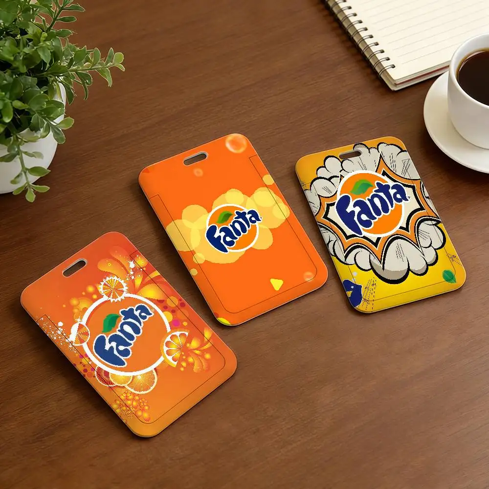 

F-FantaS Carbonated drinks Card Covers Holders Permit Holder Strap Students Kids Bus Cards Case ID