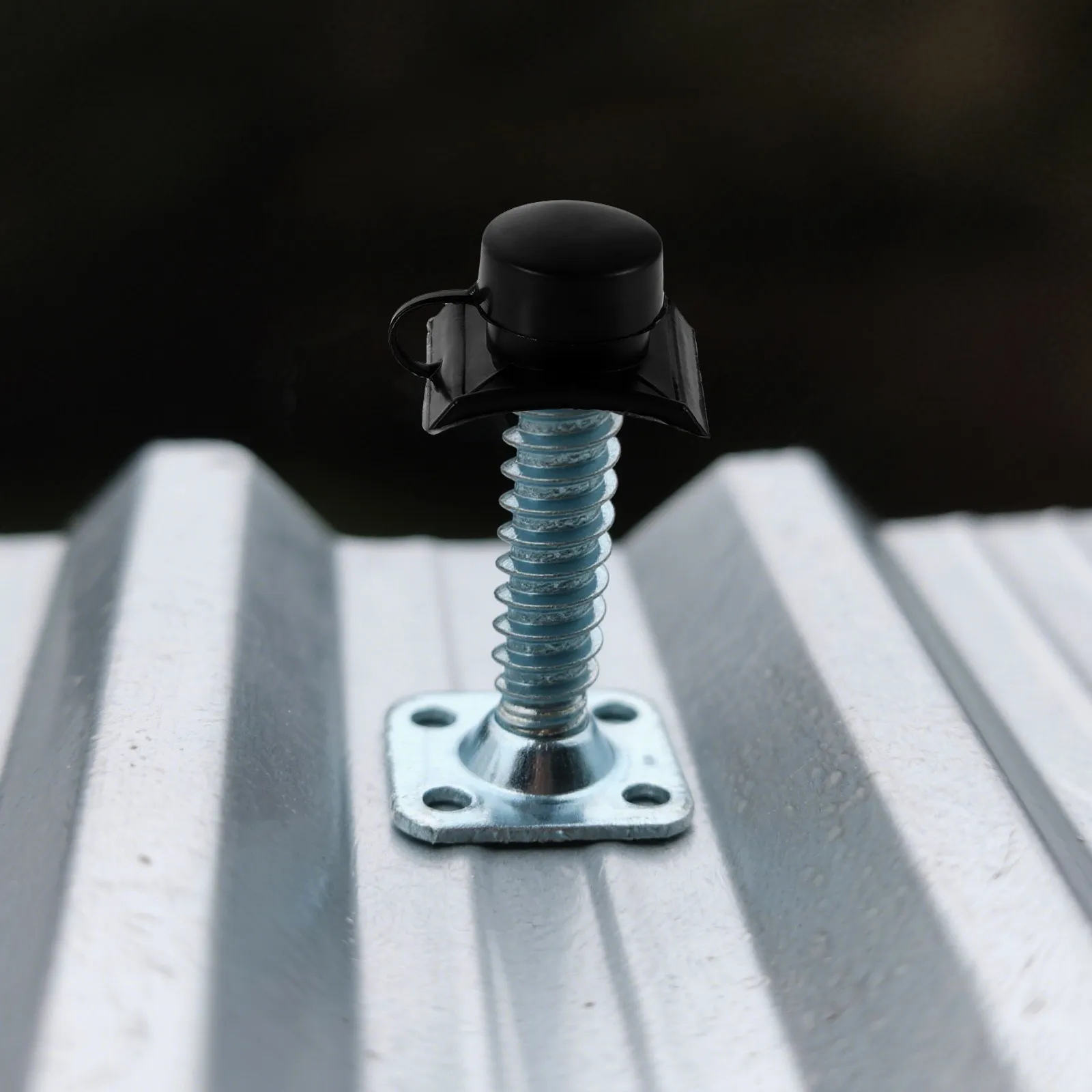 100Pcs Tile Pad Waterproof End Cap Plastic Fixing Cap for Drill Tail Screws Roof Sealing Weather Resistant Quick Install