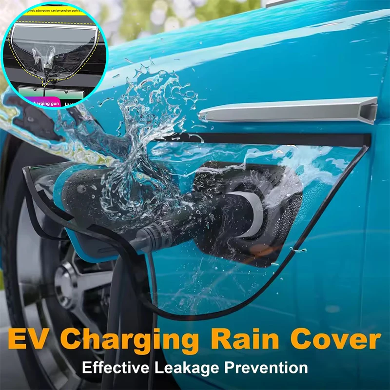 Electric Vehicle Charger Port Rainproof Dustproof Cover Outdoor Protection Covers for Tesla Model 3 Y Sedan SUV Car Accessories