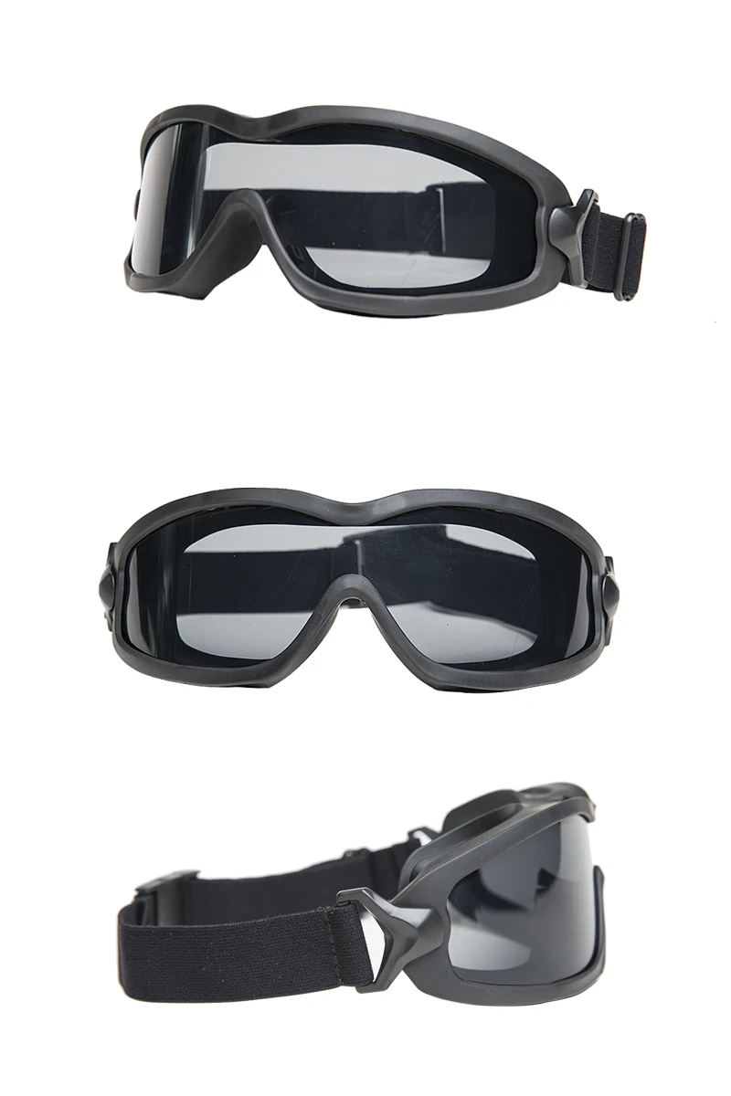 FMA Tactical Wind Goggles Single Layer / Double Layer Anti-Fog / High Strength Hardened Lenses