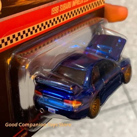 Original 1/64 Hot Wheels Red Line bilmodell RLC 1998 Subaru Impreza 22B-STi version begränsad samlarrumsprydnad leksakspresenter 8 best sales Hot Wheels Subaru WRX STI - №5