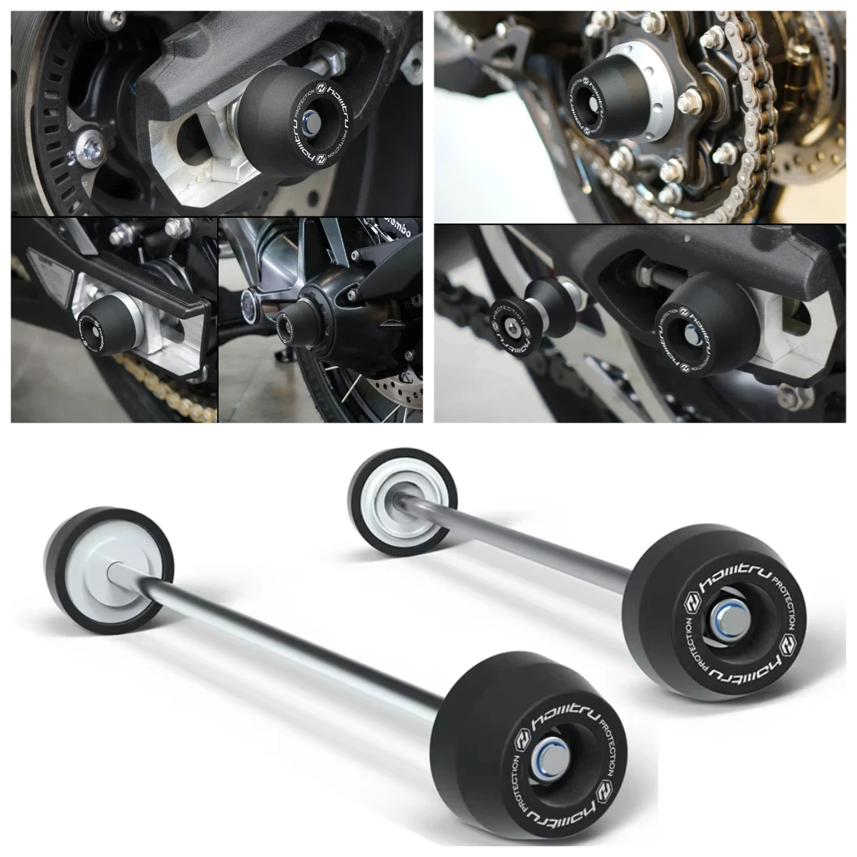 

For Triumph Street Triple 675 675R 765 765R 765S 765RS 660S Motorcycle Spindle Bobbins Protection Set