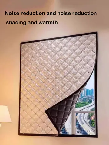 Warm curtains, cold and heat insulation, window screens, sun shading, sound insulation, double thickened warm curtains