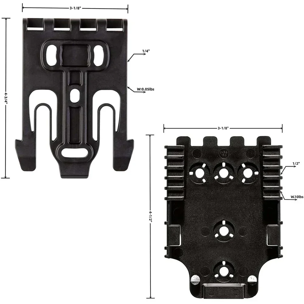Tactical Modular Holster Adapter with QLS Platform  kit, Drop Leg Holster Platform with Leg Strap Police Gear