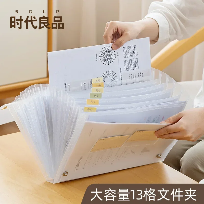 Multi-Layer Organ Bag Folder a4 Test Paper Bag Roll Classification Storage Bag Multi-Layer Classification Folder Bill Bag